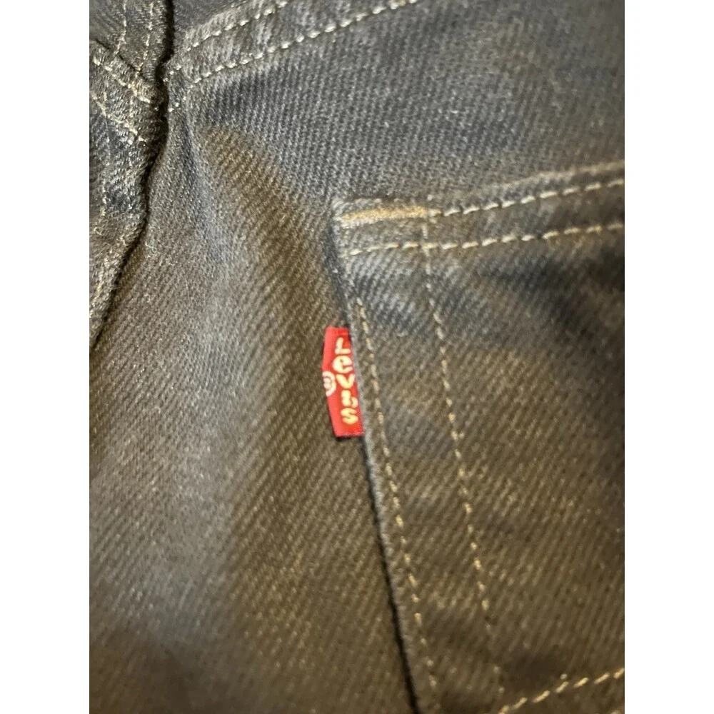 Men's Levis 501 Jeans 36x34 Classic Straight Black Denim Pants